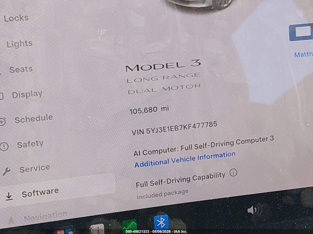 Продаж на аукціоні авто 2019 Tesla Model 3 Long Range/performance, vin: 5YJ3E1EB7KF477785, номер лоту: 45821323