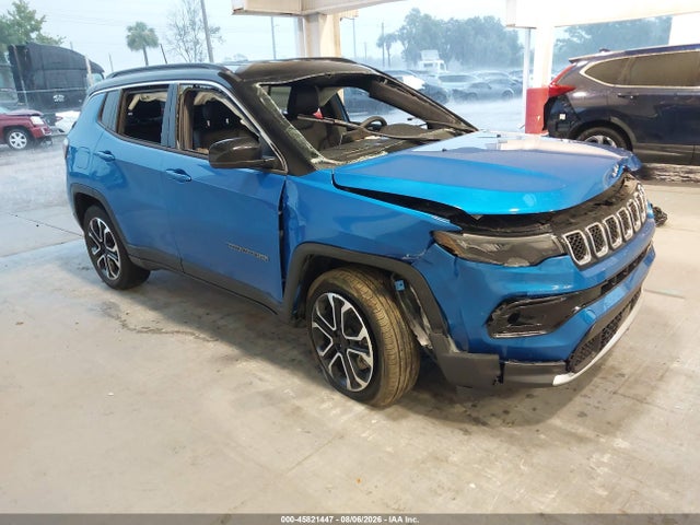 45821447 :رقم المزاد ، 3C4NJDCN9RT585291 vin ، 2024 Jeep Compass Limited 4x4 مزاد بيع
