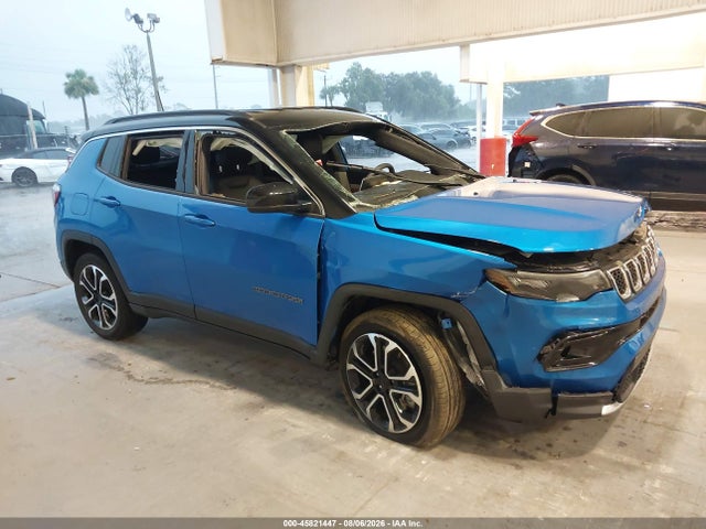 45821447 :رقم المزاد ، 3C4NJDCN9RT585291 vin ، 2024 Jeep Compass Limited 4x4 مزاد بيع