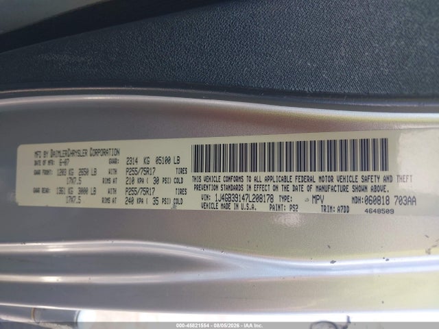 Продаж на аукціоні авто 2007 Jeep Wrangler Unlimited X, vin: 1J4GB39147L208178, номер лоту: 45821554