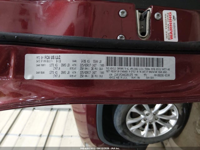 1C4PJMCXXKD281375 Jeep Cherokee Latitude 4x4