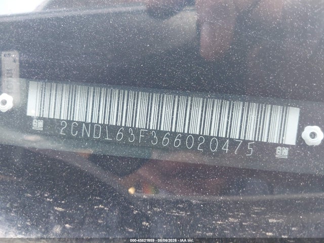 Aukcja sprzedaży 2006 Chevrolet Equinox Lt, vin: 2CNDL63F366020475, numer aukcji: 45821659