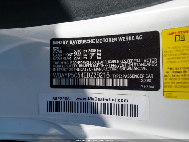 BMW 640i Xdrive 2014 WBAYP5C54EDZ28216 Image 9