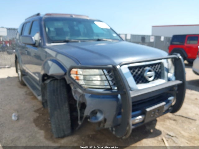 2008 Nissan Pathfinder Le V8 მანქანა იყიდება აუქციონზე, vin: 5N1BR18B98C617266, აუქციონის ნომერი: 45821925
