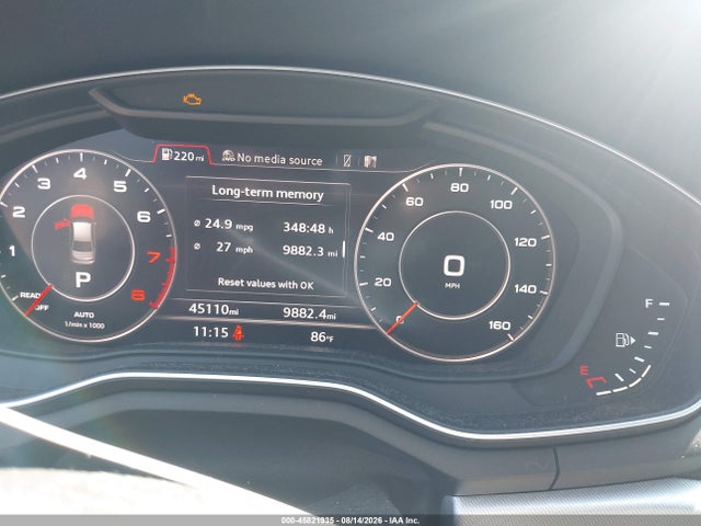 Aukcja sprzedaży 2017 Audi A4 Premium Plus, vin: WAUENAF45HN009165, numer aukcji: 45821935