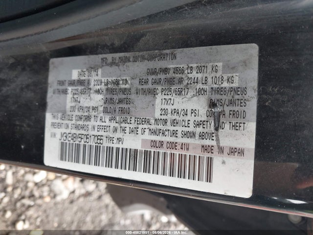Продажа на аукционе авто 2015 Mazda Cx-5 Sport, vin: JM3KE4BY5F0517055, номер лота: 45821951
