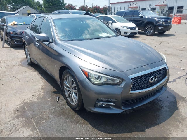 2015 Infiniti Q50 Premium მანქანა იყიდება აუქციონზე, vin: JN1BV7ARXFM403763, აუქციონის ნომერი: 45822093