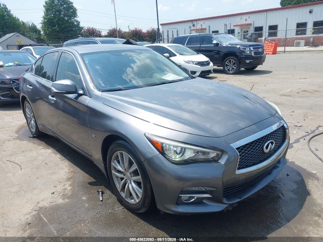 2015 Infiniti Q50 Premium მანქანა იყიდება აუქციონზე, vin: JN1BV7ARXFM403763, აუქციონის ნომერი: 45822093