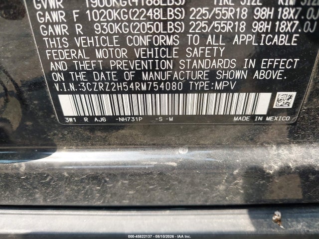 Продаж на аукціоні авто 2024 Honda Hr-v Awd Sport/awd Sport W/o Bsi, vin: 3CZRZ2H54RM754080, номер лоту: 45822137