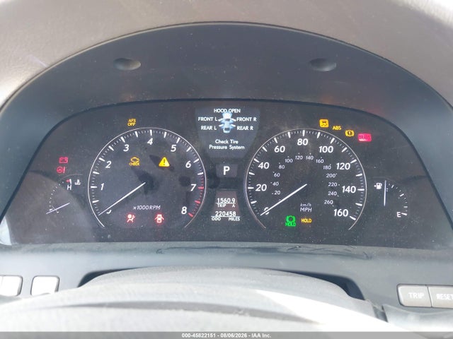 Aukcja sprzedaży 2008 Lexus Ls 460, vin: JTHBL46F185070221, numer aukcji: 45822151