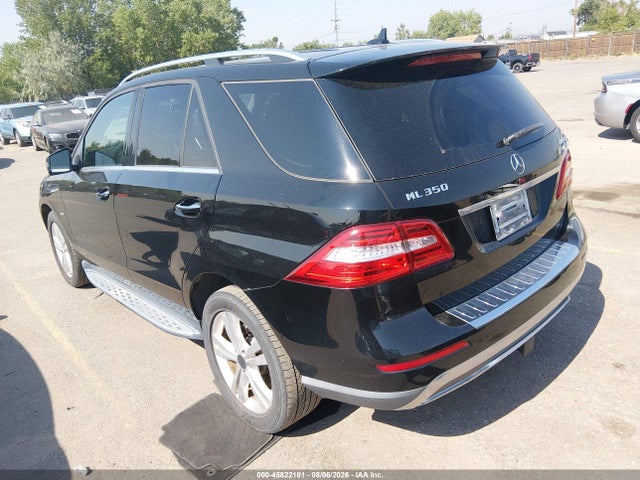 Продажа на аукционе авто 2012 Mercedes-benz Ml 350 4matic, vin: 4JGDA5HB8CA068350, номер лота: 45822181