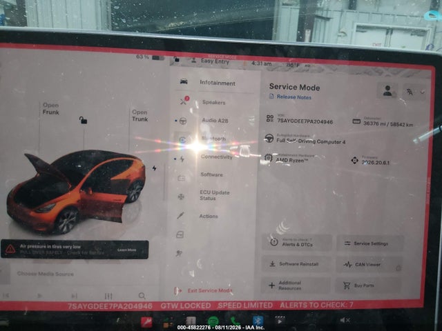 Продаж на аукціоні авто 2023 Tesla Model Y, vin: 7SAYGDEE7PA204946, номер лоту: 45822276