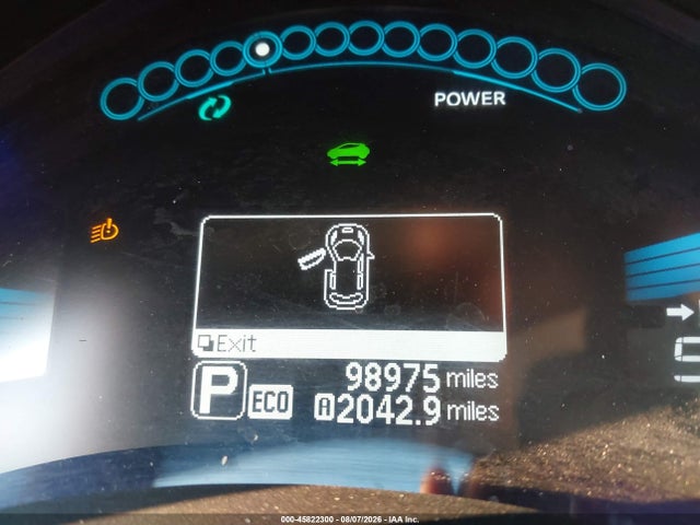 45822300 :رقم المزاد ، 1N4AZ0CP1DC413591 vin ، 2013 Nissan Leaf Sl مزاد بيع
