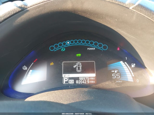 45822300 :رقم المزاد ، 1N4AZ0CP1DC413591 vin ، 2013 Nissan Leaf Sl مزاد بيع