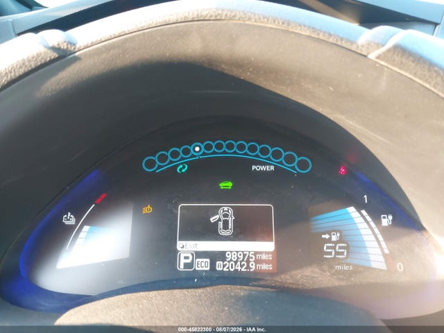 45822300 :رقم المزاد ، 1N4AZ0CP1DC413591 vin ، 2013 Nissan Leaf Sl مزاد بيع