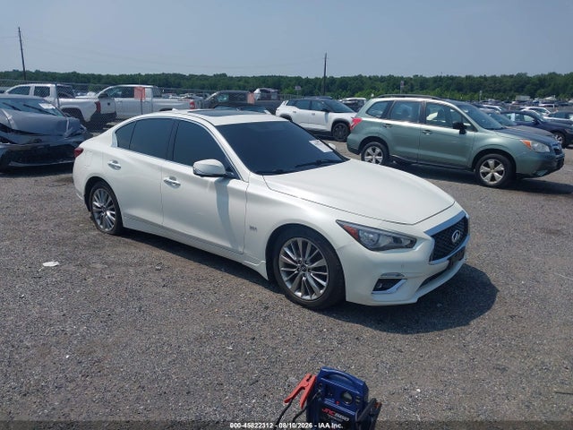 Продажа на аукционе авто 2018 Infiniti Q50 3.0t Luxe, vin: JN1EV7AR7JM430439, номер лота: 45822312