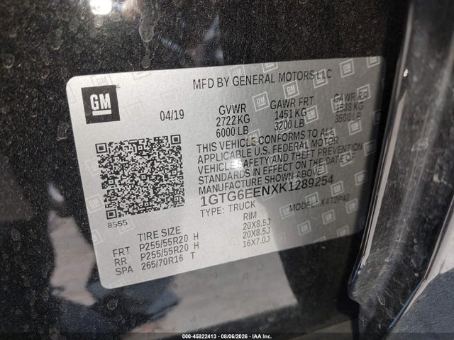 1GTG6EENXK1289254 GMC Canyon Denali
