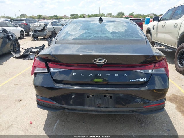 2022 Hyundai Elantra Hybrid Blue მანქანა იყიდება აუქციონზე, vin: KMHLM4AJ2NU015109, აუქციონის ნომერი: 45822422