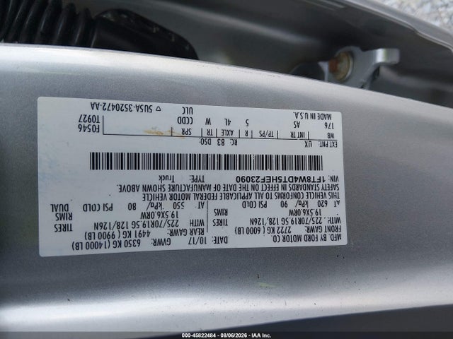 2017 Ford F-450 Xl მანქანა იყიდება აუქციონზე, vin: 1FT8W4DT5HEF23090, აუქციონის ნომერი: 45822484