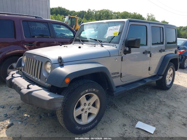 2015 Jeep Wrangler Unlimited Sport მანქანა იყიდება აუქციონზე, vin: 1C4BJWDG9FL745370, აუქციონის ნომერი: 45822504