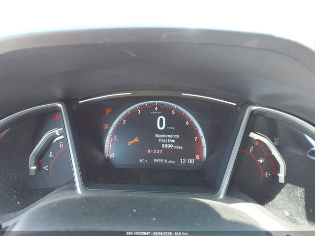 45822647 :رقم المزاد ، 2HGFC2F81KH508665 vin ، 2019 Honda Civic Sport مزاد بيع