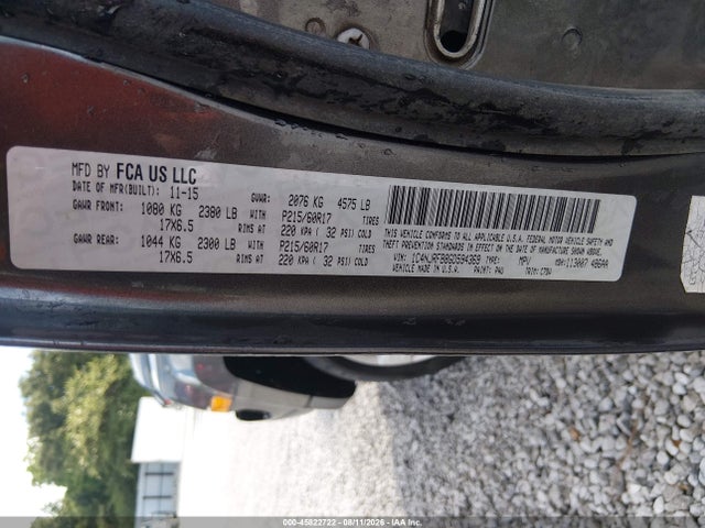 2016 Jeep Patriot Latitude მანქანა იყიდება აუქციონზე, vin: 1C4NJRFB8GD594369, აუქციონის ნომერი: 45822722