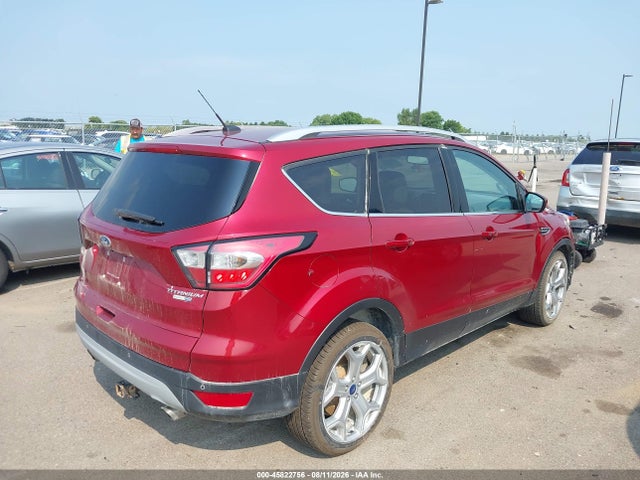 2017 Ford Escape Titanium მანქანა იყიდება აუქციონზე, vin: 1FMCU9JD1HUD18913, აუქციონის ნომერი: 45822756