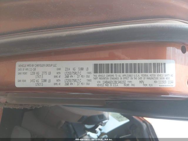 Aukcja sprzedaży 2011 Jeep Wrangler Rubicon, vin: 1J4BA6D12BL546192, numer aukcji: 45822911