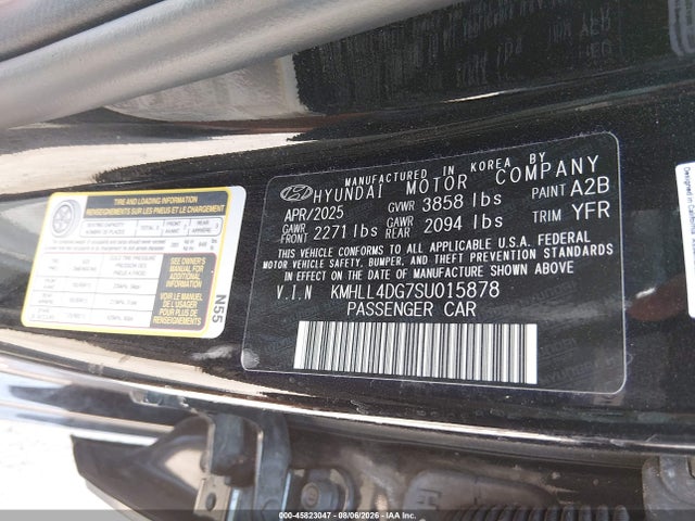 Продаж на аукціоні авто 2025 Hyundai Elantra Se, vin: KMHLL4DG7SU015878, номер лоту: 45823047