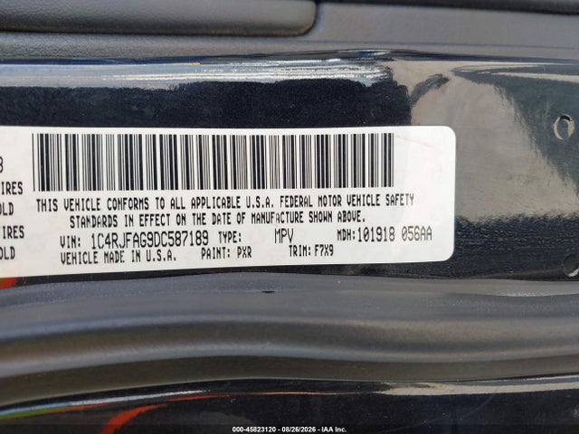 Продажа на аукционе авто 2013 Jeep Grand Cherokee Laredo, vin: 1C4RJFAG9DC587189, номер лота: 45823120