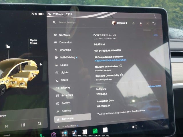 Tesla Model 3 Long Range/mid Range 2018 5YJ3E1EA8JF040755 Image 16