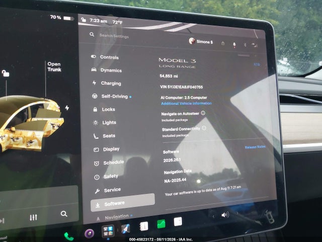 Tesla Model 3 Long Range/mid Range 2018 5YJ3E1EA8JF040755 Image 7
