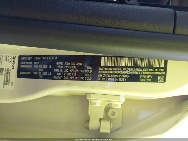 Jeep Renegade Latitude 4x4 2023 ZACNJDB16PPP34854 Image 9