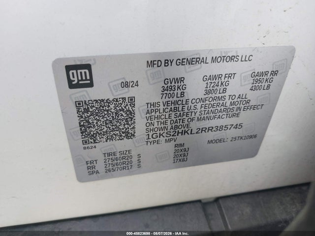 Продаж на аукціоні авто 2024 Gmc Yukon Xl 4wd At4, vin: 1GKS2HKL2RR385745, номер лоту: 45823698