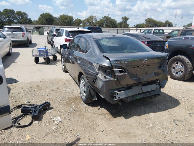 2015 Nissan Sentra Sv მანქანა იყიდება აუქციონზე, vin: 3N1AB7AP8FL689657, აუქციონის ნომერი: 45823735