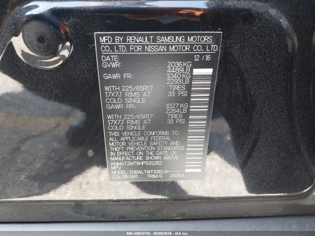 Nissan ROGUE SV 2017 KNMAT2MT6HP531282 Image 9