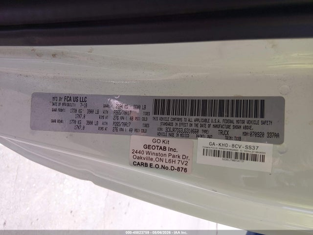 RAM 1500 2018 3C6JR7DG3JG310660 Image 9