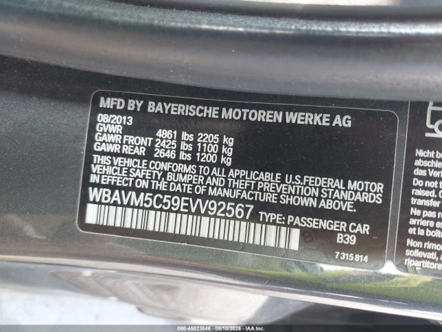 Продаж на аукціоні авто 2014 Bmw X1 Xdrive35i, vin: WBAVM5C59EVV92567, номер лоту: 45823846
