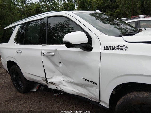 45823867 :رقم المزاد ، 1GNSKTKL5MR361695 vin ، 2021 Chevrolet Tahoe 4wd High Country مزاد بيع