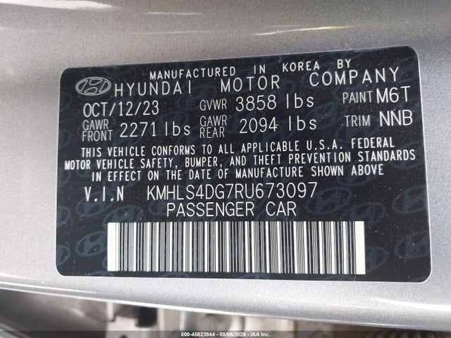 Hyundai ELANTRA SEL 2024 KMHLS4DG7RU673097 Image 9
