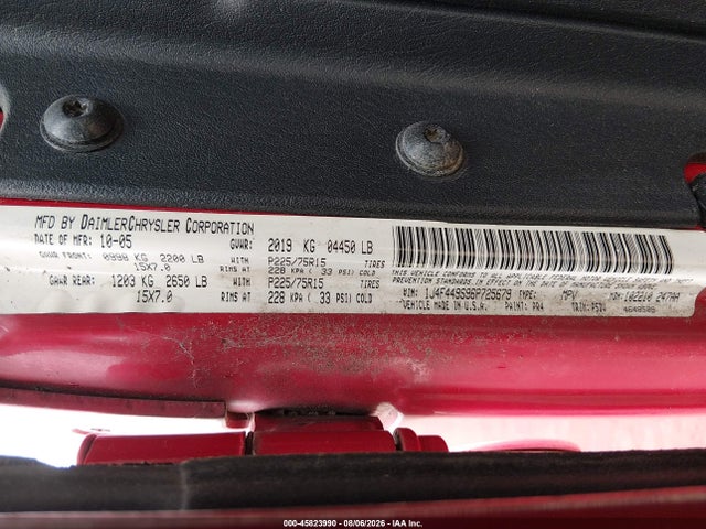 2006 Jeep Wrangler Sport Rhd მანქანა იყიდება აუქციონზე, vin: 1J4F449S96P725679, აუქციონის ნომერი: 45823990