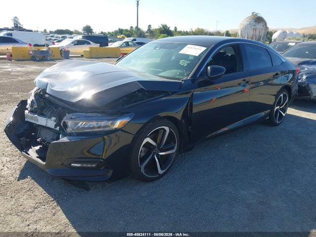 2018 Honda Accord Sport მანქანა იყიდება აუქციონზე, vin: 1HGCV1F30JA162553, აუქციონის ნომერი: 45824111