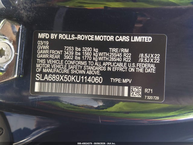 Rolls-Royce Cullinan 2019 SLA689X50KU114060 Image 9