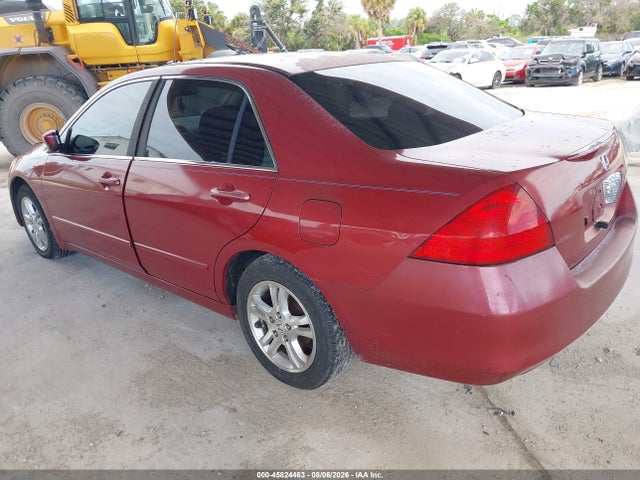 45824463 :رقم المزاد ، 1HGCM56757A148587 vin ، 2007 Honda Accord 2.4 Ex مزاد بيع