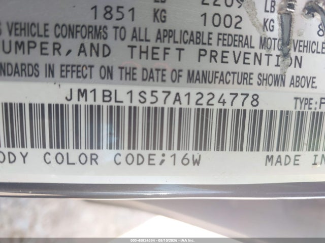 Aukcja sprzedaży 2010 Mazda Mazda3 S Grand Touring, vin: JM1BL1S57A1224778, numer aukcji: 45824594