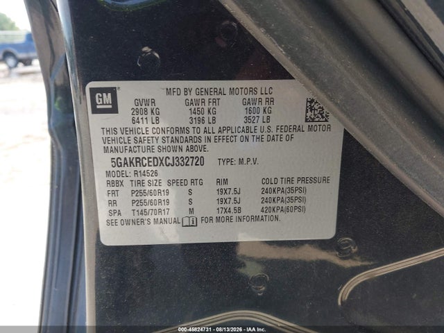 Продажа на аукционе авто 2012 Buick Enclave Leather, vin: 5GAKRCEDXCJ332720, номер лота: 45824731