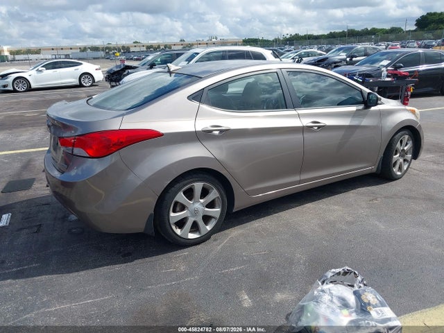 2012 Hyundai Elantra Limited მანქანა იყიდება აუქციონზე, vin: 5NPDH4AE9CH143483, აუქციონის ნომერი: 45824782