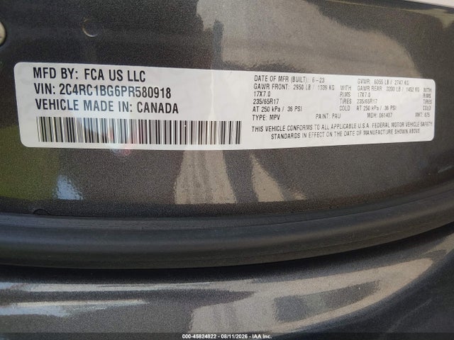 Chrysler Pacifica Touring L 2023 2C4RC1BG6PR580918 Image 9
