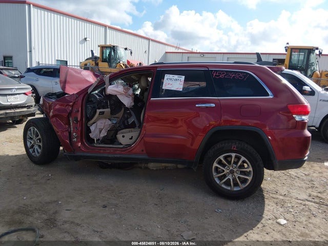 2015 Jeep Grand Cherokee Limited მანქანა იყიდება აუქციონზე, vin: 1C4RJEBG1FC856474, აუქციონის ნომერი: 45824851