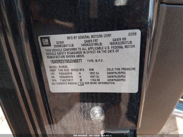 45824926 :رقم المزاد ، 1GKER23798J246877 vin ، 2008 Gmc Acadia Slt-1 مزاد بيع